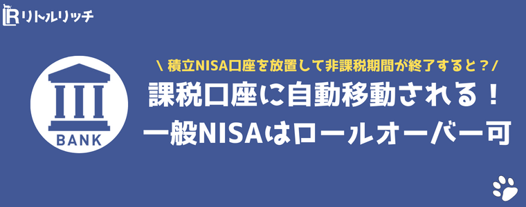 NISA 口座開設後 放置 どうなる 非課税期間